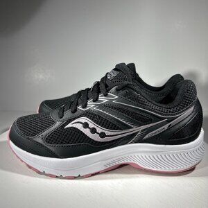 NEW Saucony Womens Cohesion 14 Size 7 7W Running Shoes Sneaker Black Walking Gym